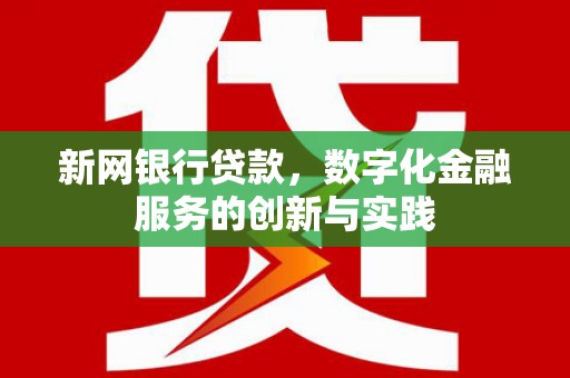 江南新网银行贷款，数字化金融服务的创新与实践