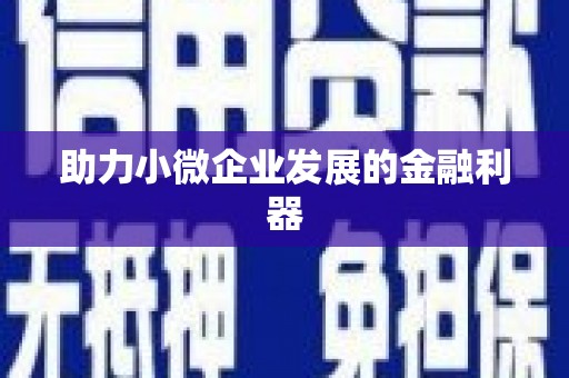 江南助力小微企业发展的金融利器