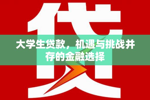 江南大学生贷款，机遇与挑战并存的金融选择
