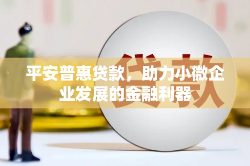 江南平安普惠贷款，助力小微企业发展的金融利器