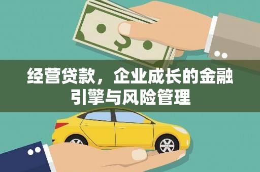 江南经营贷款，企业成长的金融引擎与风险管理